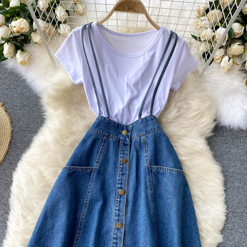 Cute A line two pieces dress 628