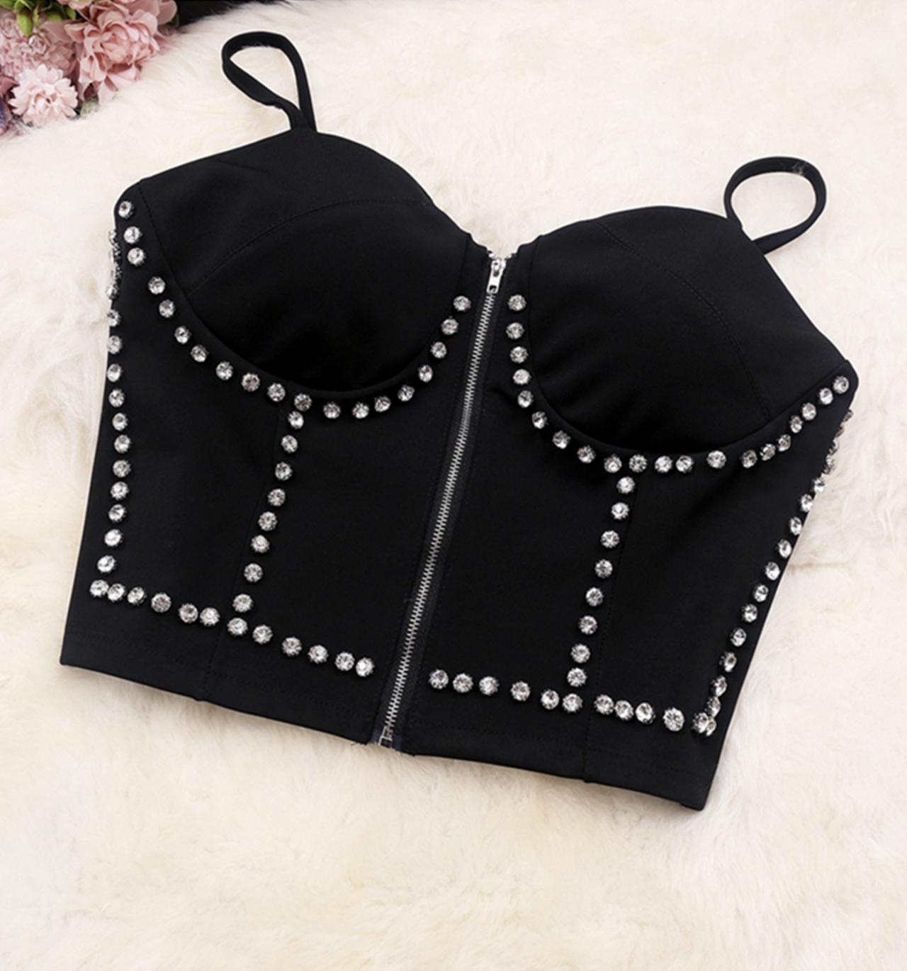 Black A line tulle two pieces dress fashion dress 680