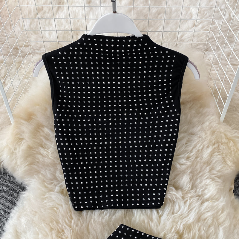 Stylish two pieces beads dress fashion dress 553