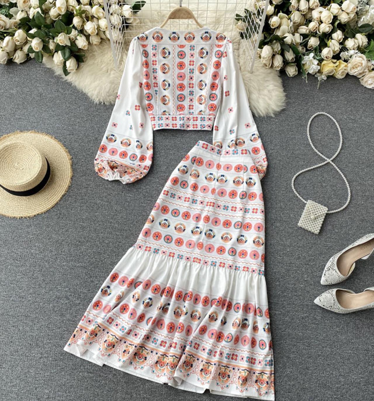 Cute two pieces dress A line fashion dress 686