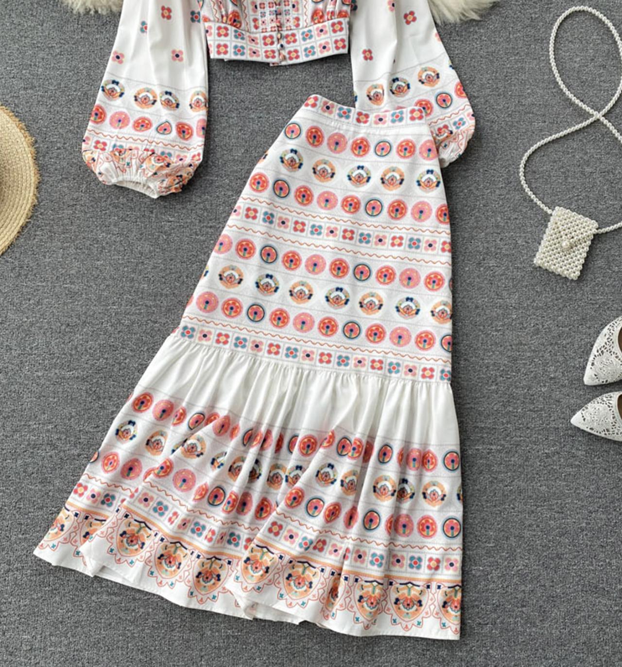 Cute two pieces dress A line fashion dress 686