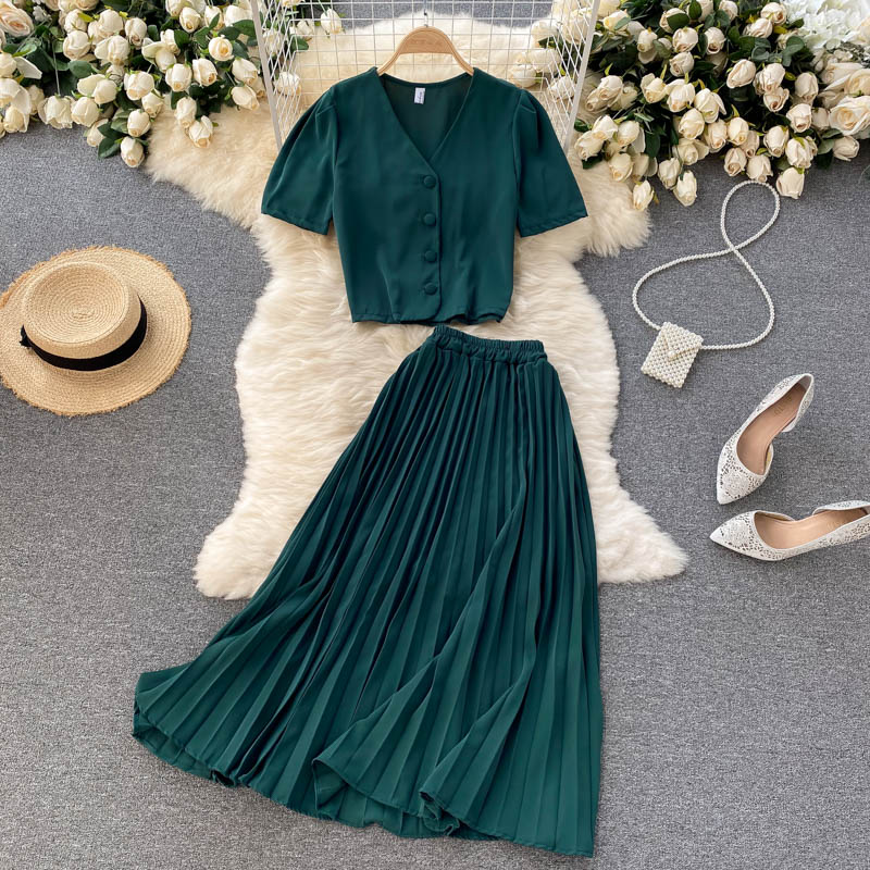 Cute chiffon two pieces dress fashion dress 520