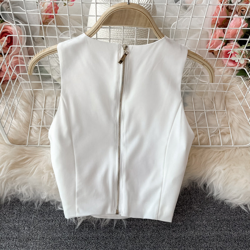White A line two pieces dress fashion dress 614