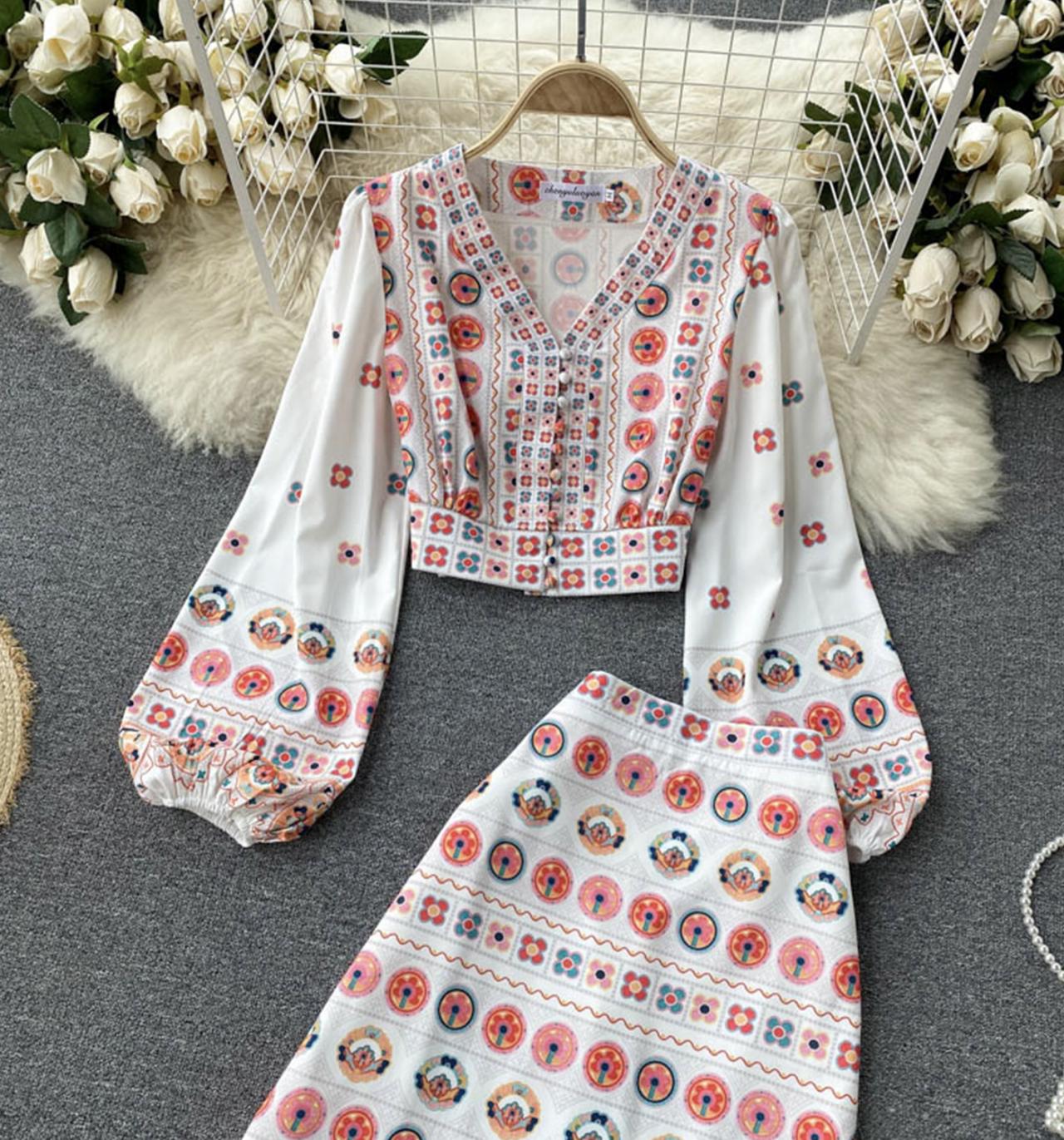 Cute two pieces dress A line fashion dress 686