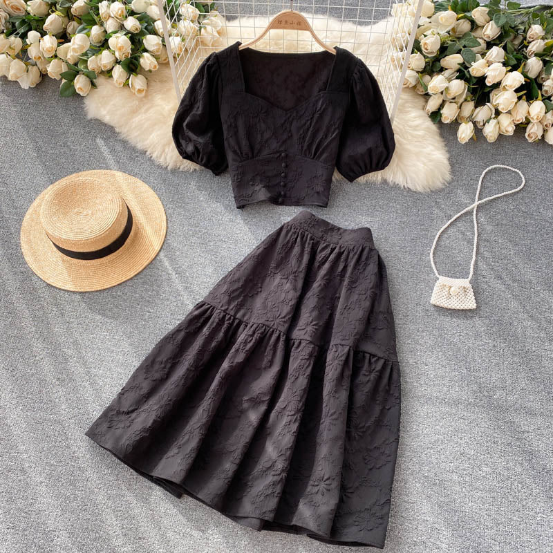 Cute two pieces A line dress fashion dress 473