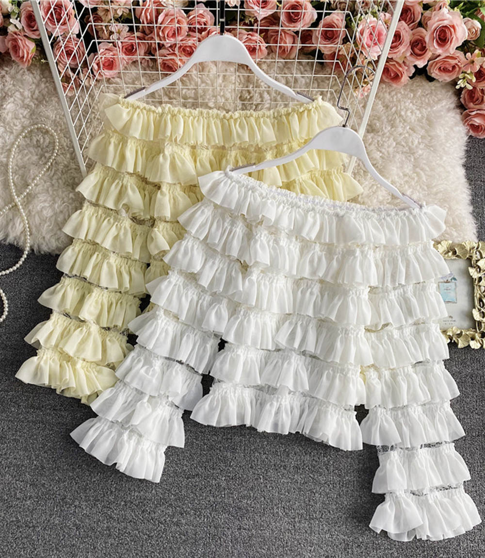 Cute round neck long sleeve tops 349