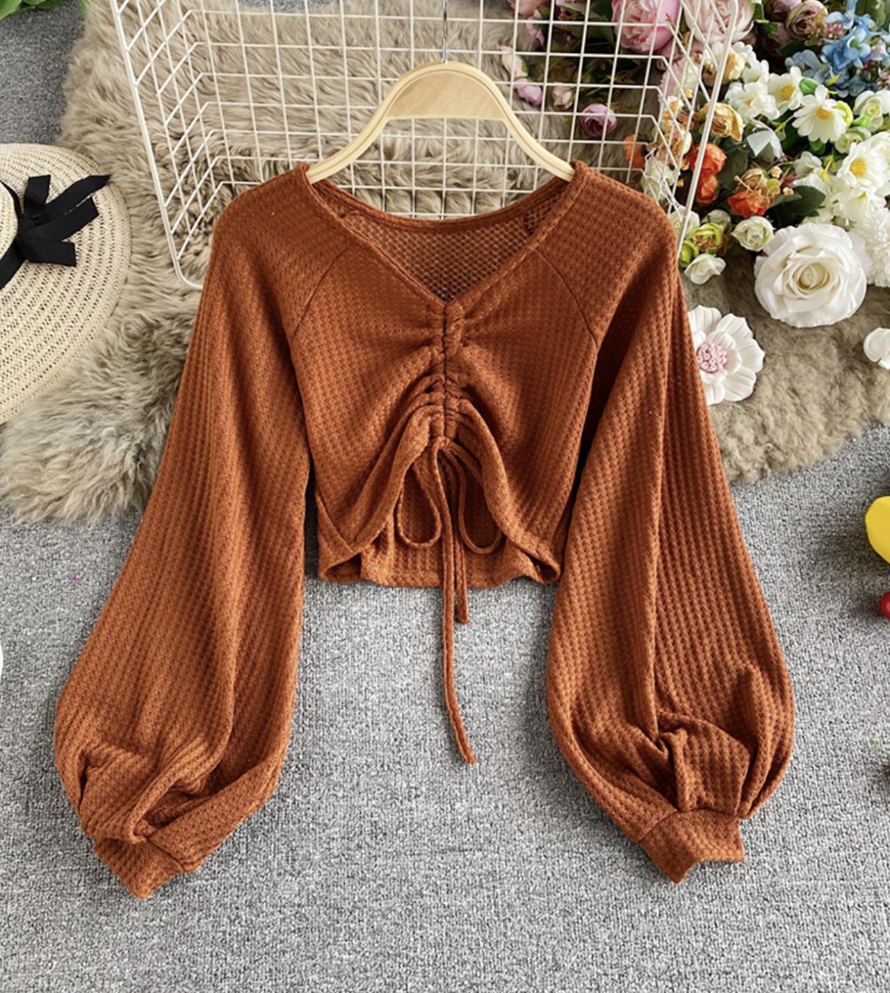 Stylish long sleeve tops 343
