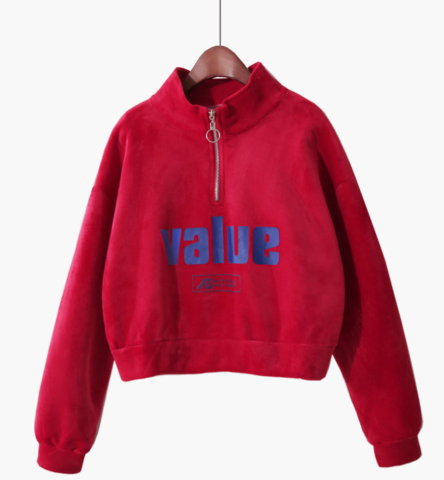 Loose letter tops long sleeve T- shirt 234