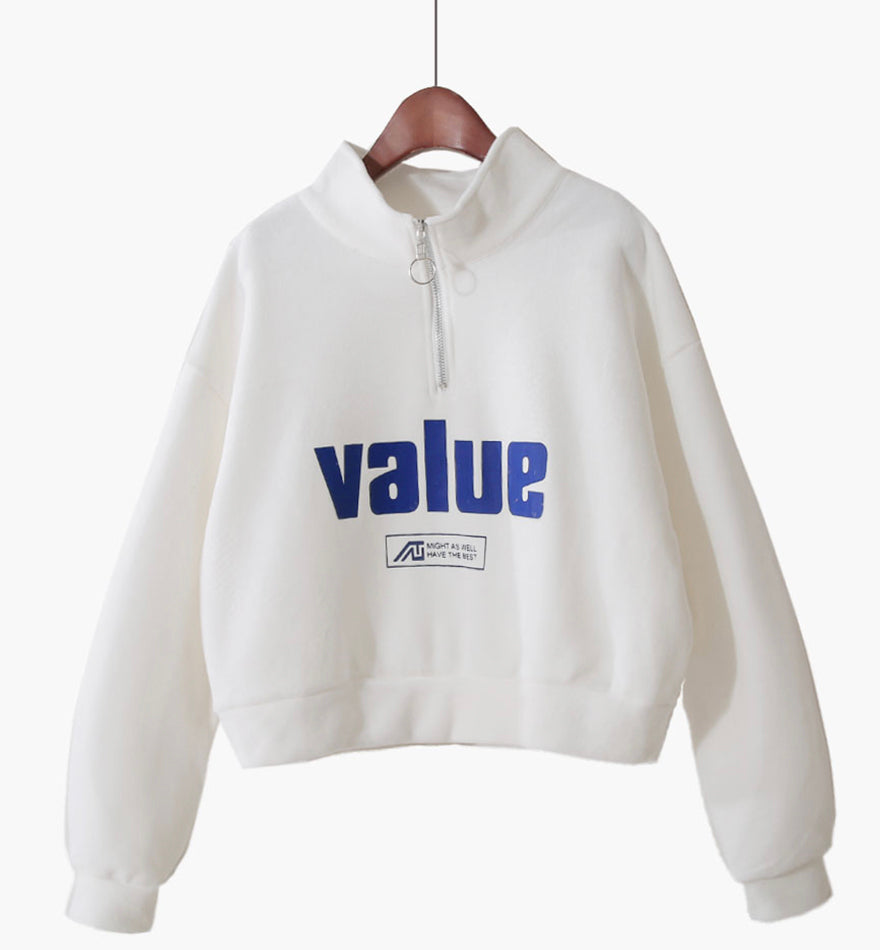 Loose letter tops long sleeve T- shirt 234
