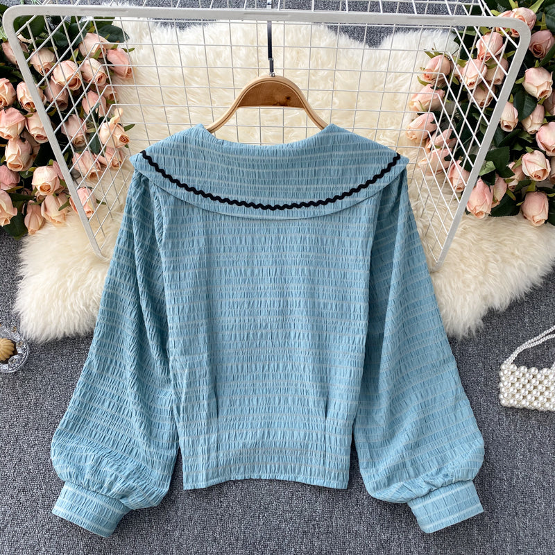 Cute long sleeve top 259