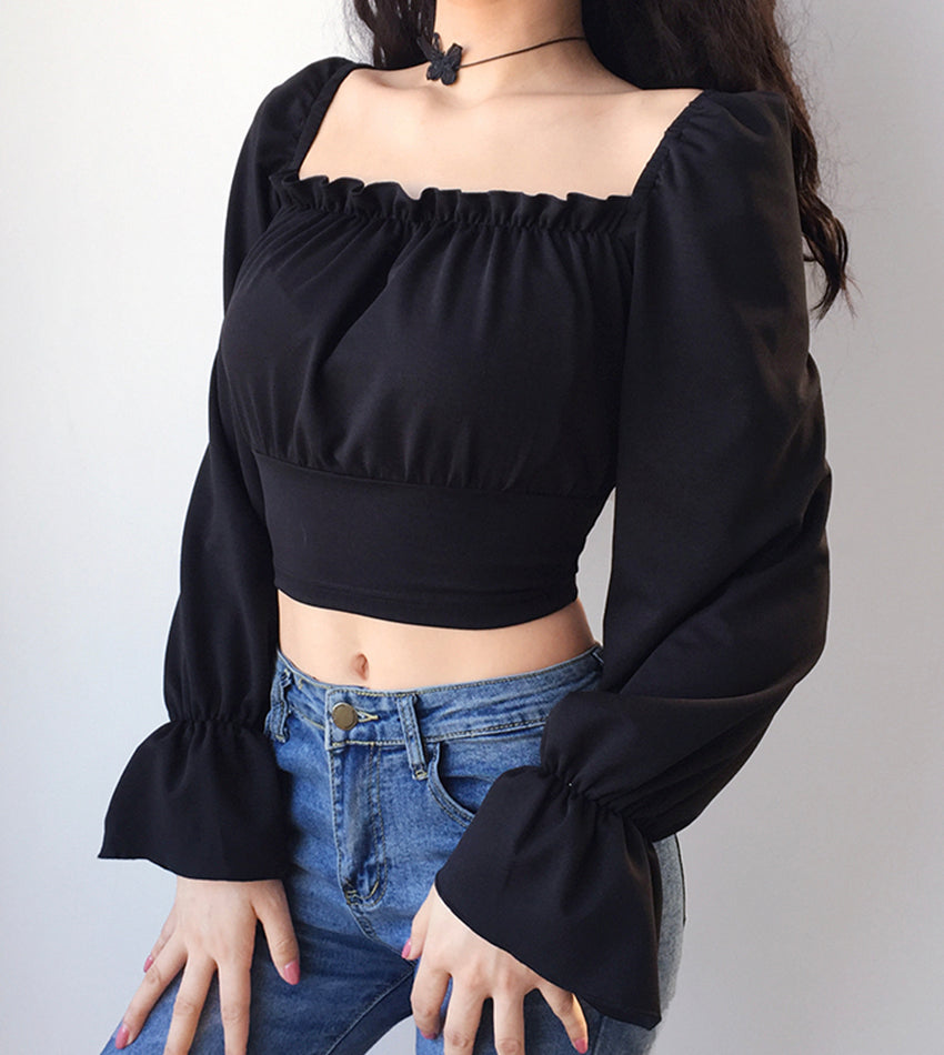 A line long sleeve tops 388