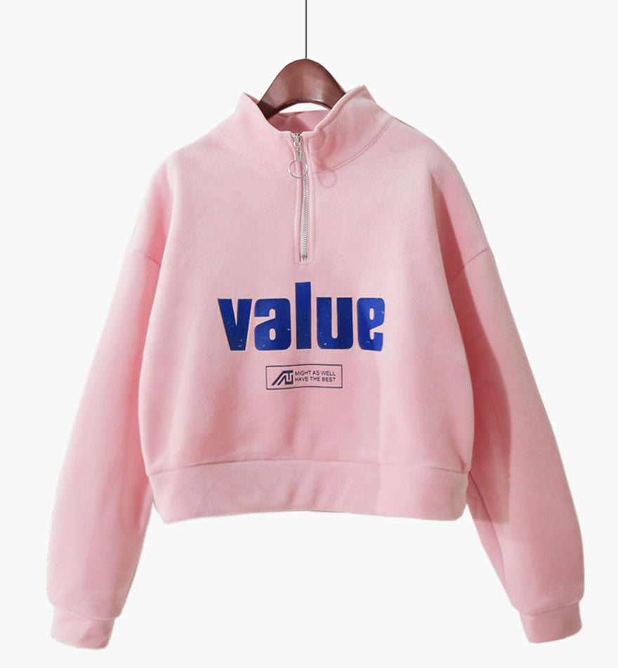 Loose letter tops long sleeve T- shirt 234