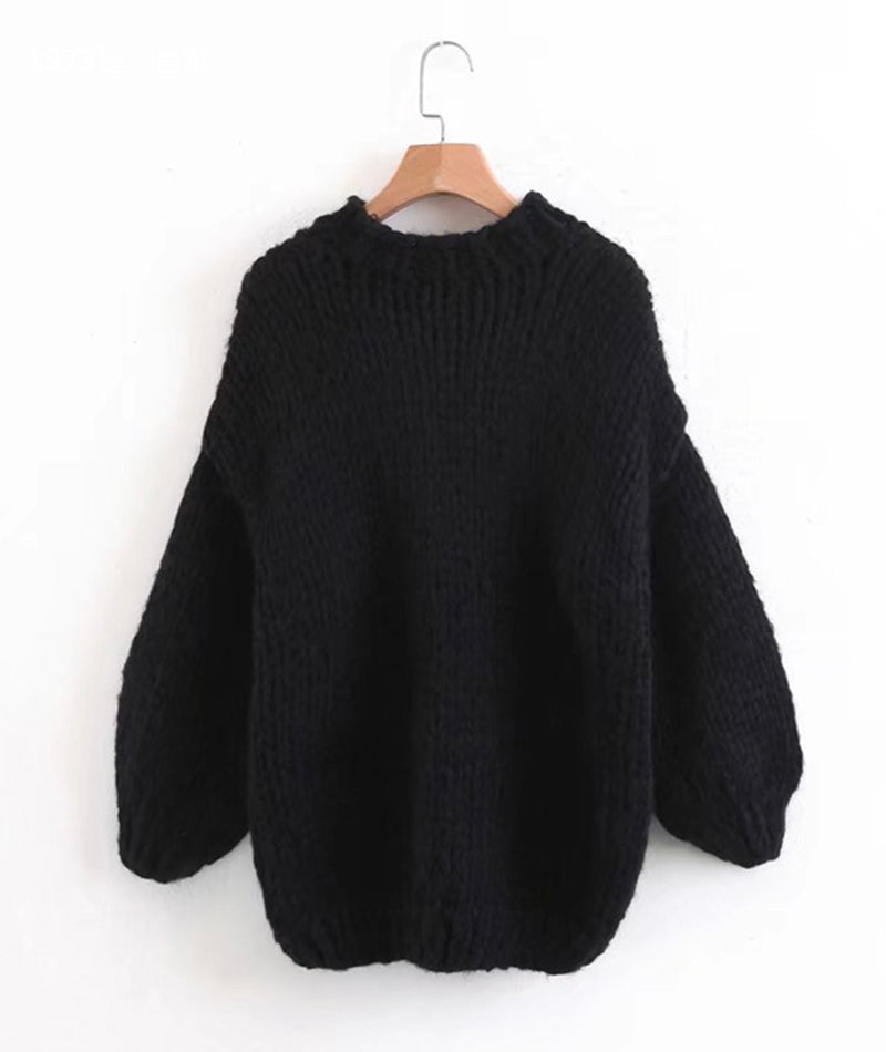 Cute heart hand knitted sweater 111