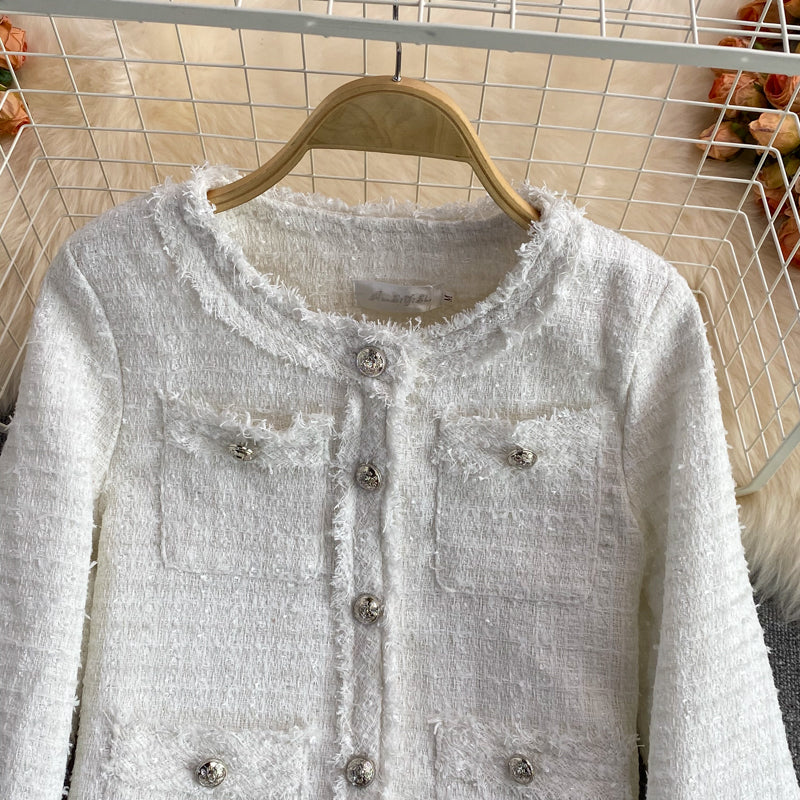 Celebrity xiaoxiangfeng tweed short coat 1661