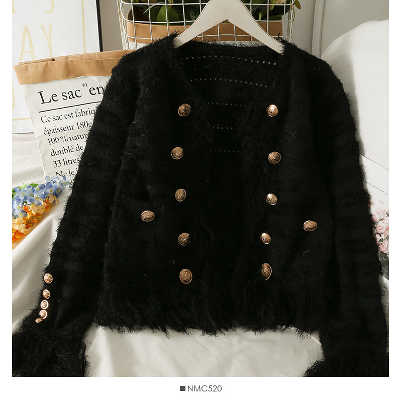 Knitwear women's autumn short versatile tassel sweater fashion 1966