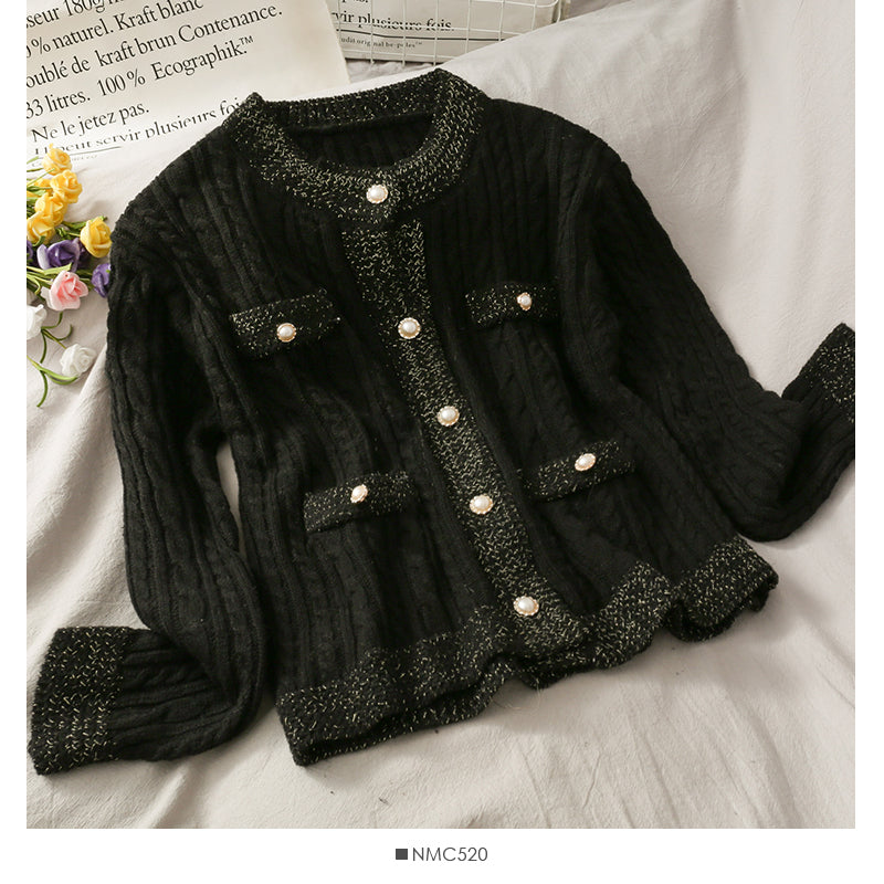 Sweater women's autumn linen long sleeve sweater 1734