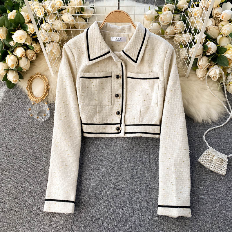 Hepburn coat women's versatile age reducing Fashion Top 1536