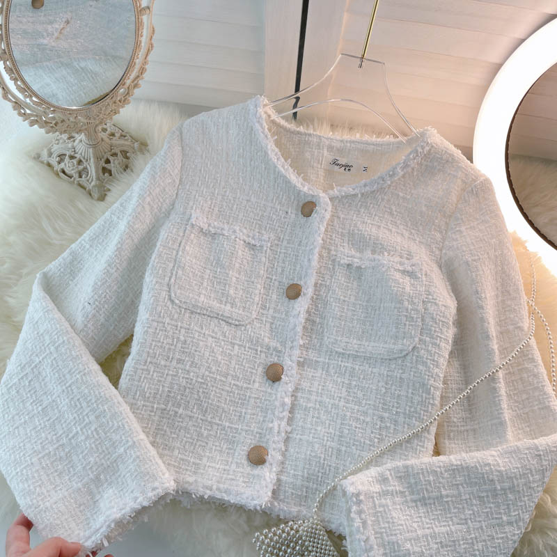 Pink Fashion short women's coat women's long sleeve top 1526