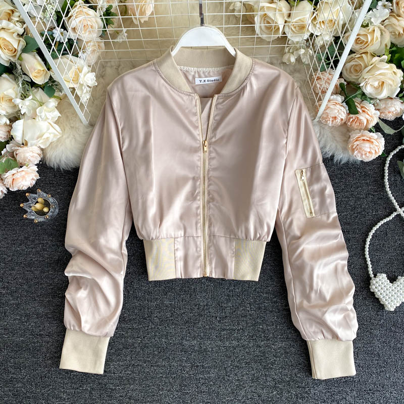 Jacket Women's Korean long sleeved jacket Baseball Jacket 1496