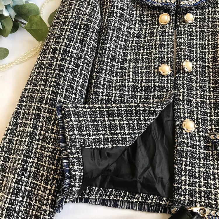 Autumn and winter new women's small fragrant clothes woven tassels 1648