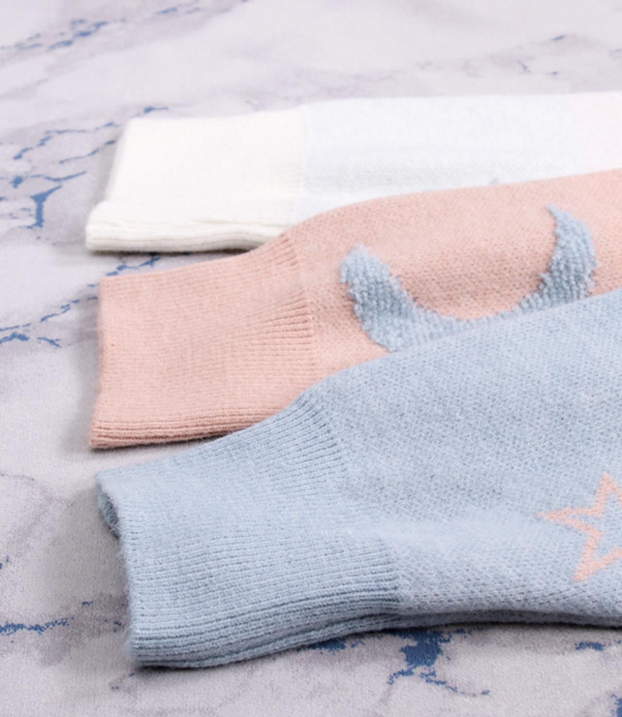 Cute star moon long sleeve sweater 032