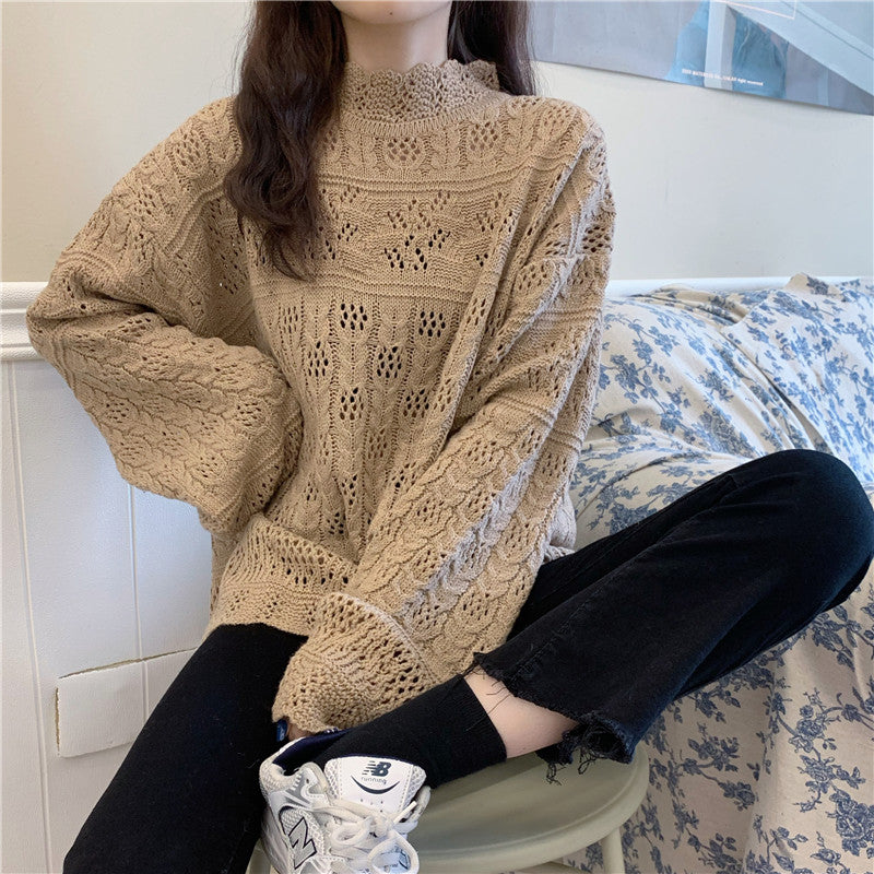 Stylish long-sleeved sweater 035