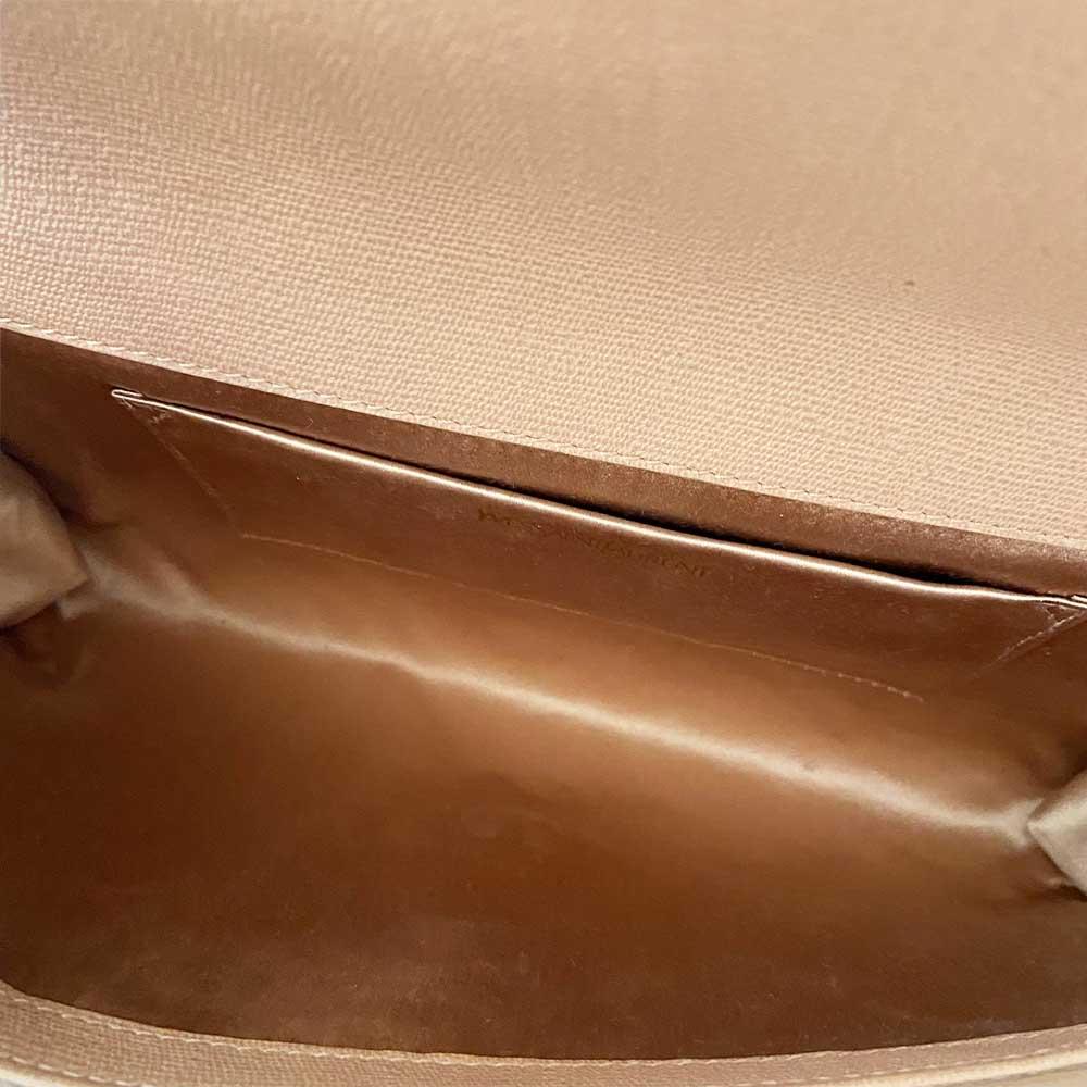 Saint Laurent nude Y flap clutch