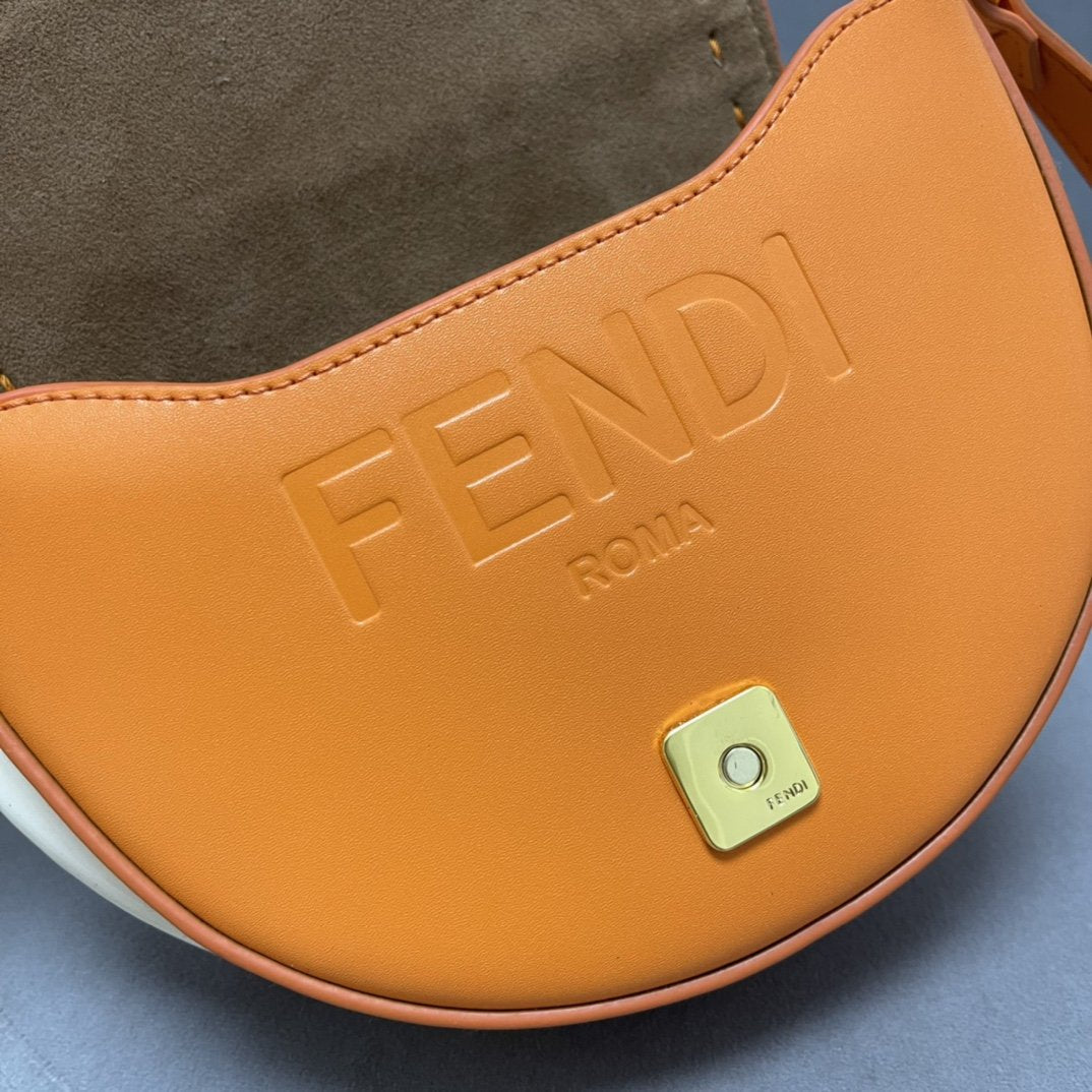 Fendi Moonlight Clementine Orange  Satchel Crossbody Bag