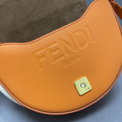 Fendi Moonlight Clementine Orange  Satchel Crossbody Bag