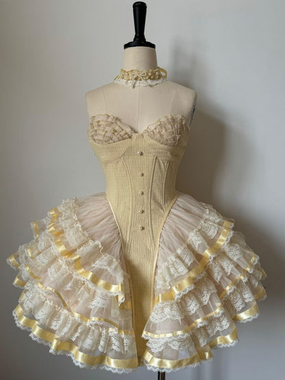 Pink ruffle short tulle lace homecoming dress birthday dress gh4911