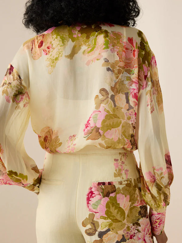 Lightweight Floral Shirt Women's Suit