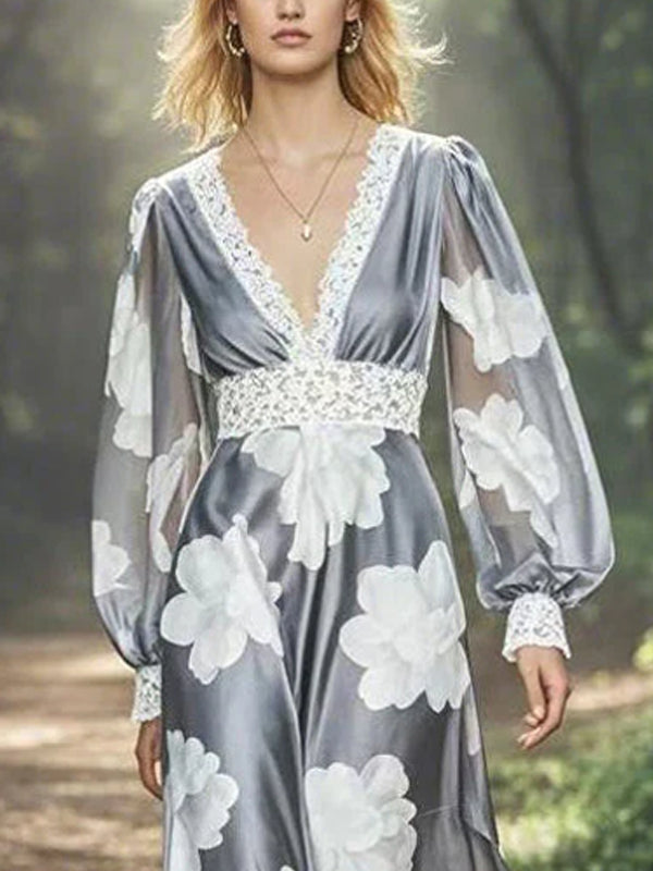 Lace Edge Temperament Vacation Women's Dress