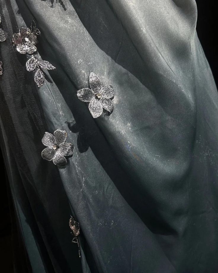 Blue Retro Mermaid Spaghetti Straps Appliques Satin Prom Dress Party Dress SH3297