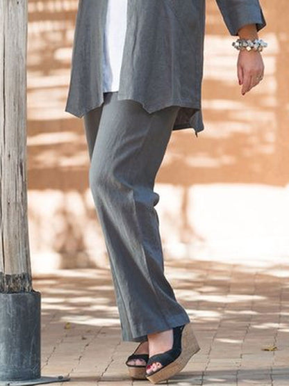 Loose Cotton Shirt Women's Suit