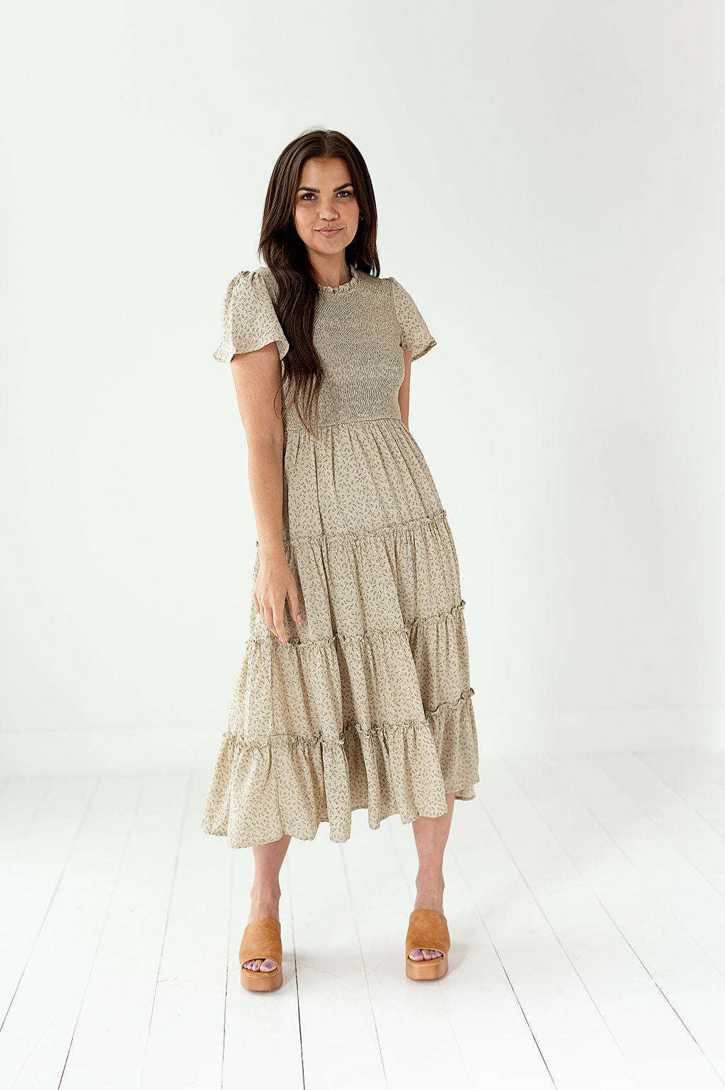 loveedsTM-Quinn Smocked Floral Dress