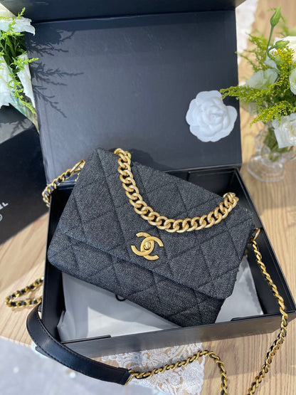 Chanel 19 Denim Flap Bag
