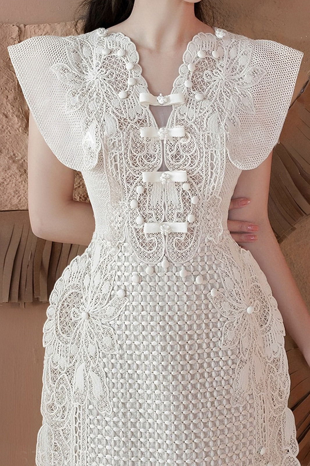 loveedsTM-Lace waist slimming temperament design short skirt