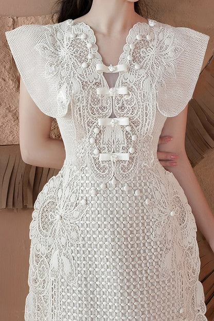 loveedsTM-Lace waist slimming temperament design short skirt