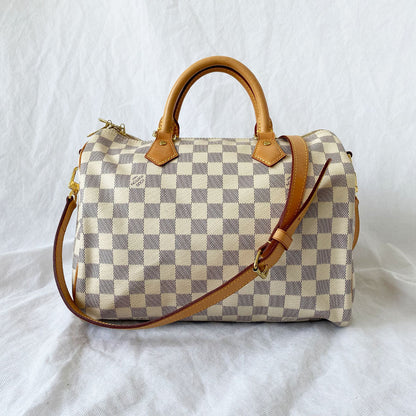 Louis Vuitton Speedy Bandoulière 30 Azur handbag