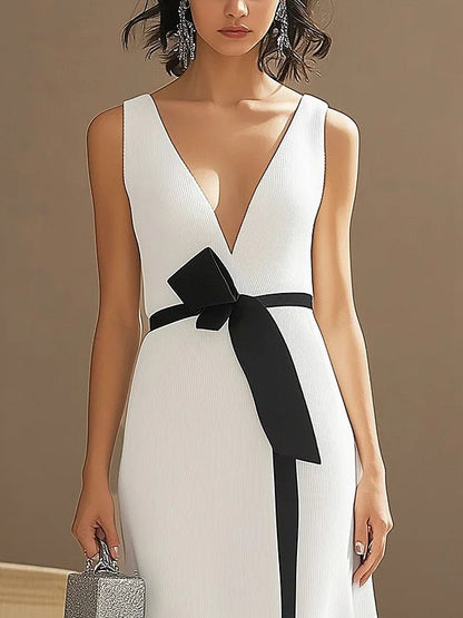 Butterfly Print Slim Fit Women's Dress