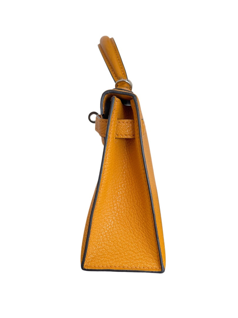 Hermes Kelly Mini Chevre Sesame Bag