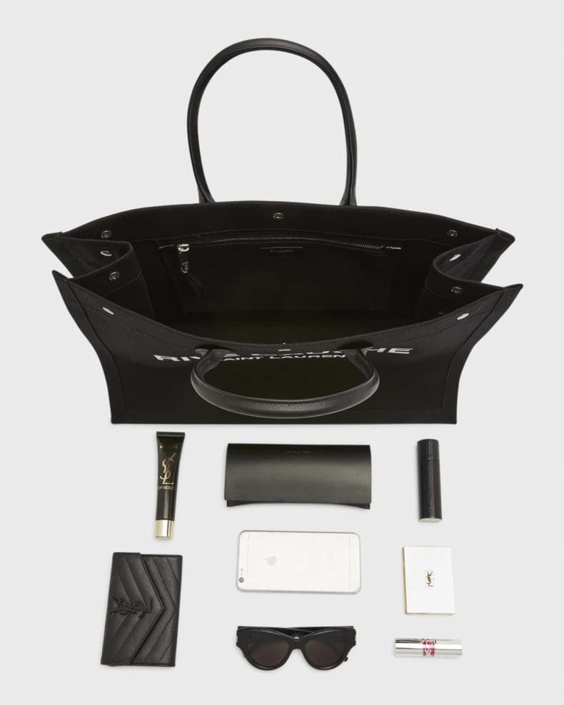 Saint Laurent Rive Gauche Tote Bag in Canvas