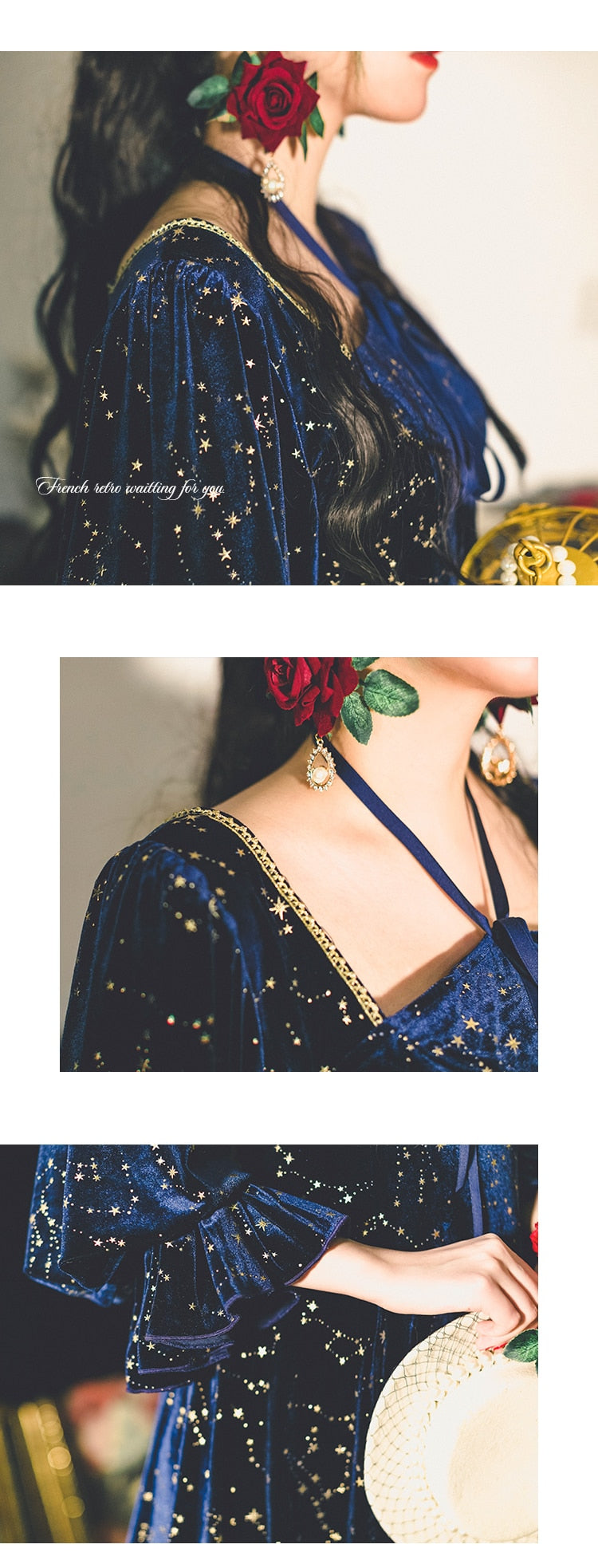 loveedsTM-Vintage Party Dress Women Evening French Elegant Retro Dress Female Casual Long Sleeve Flroal Midi Dress Korean Autumn Chic