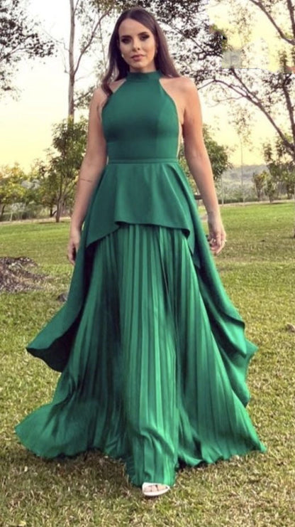 Green Elegant Fashion Suspender Long Satin Prom Dress Evening Dress Wedding Mother Dress Party Dress  gh3786