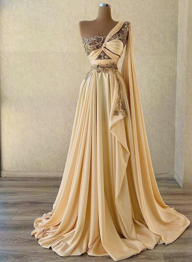 Yellow luxury shiny beading long tulle elegant ball gown evening dress party dress gh3278