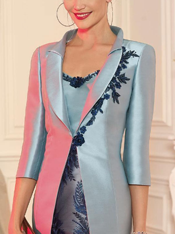 Patchwork Lace Party Mother of the Bride Dress