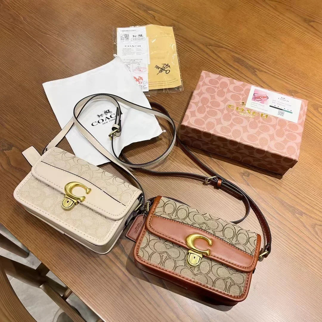 Coa Studio19 Series Small Square Bag With Hardware Lock