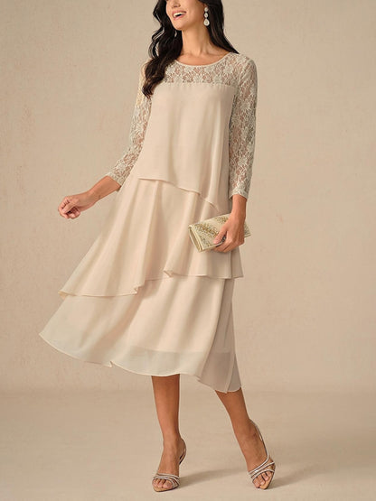 Multi-layered Chiffon Temperament Party Dress