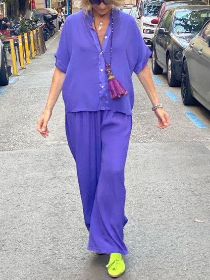 Patchwork Cotton Linen Ladies Suits