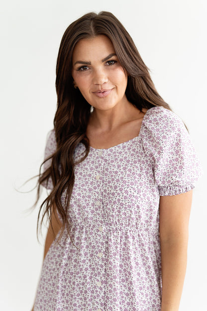loveedsTM-Lavender Haze Floral Dress